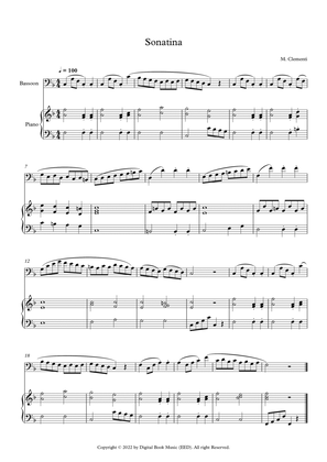 Sonatina (In C Major) - Muzio Clementi (Bassoon + Piano)