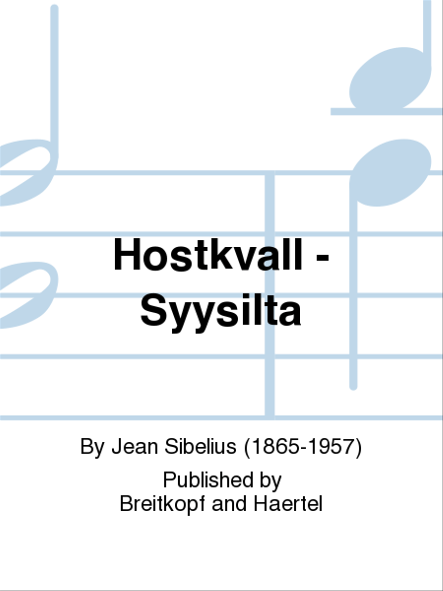 Hostkvall - Autumn Night Op. 38/1