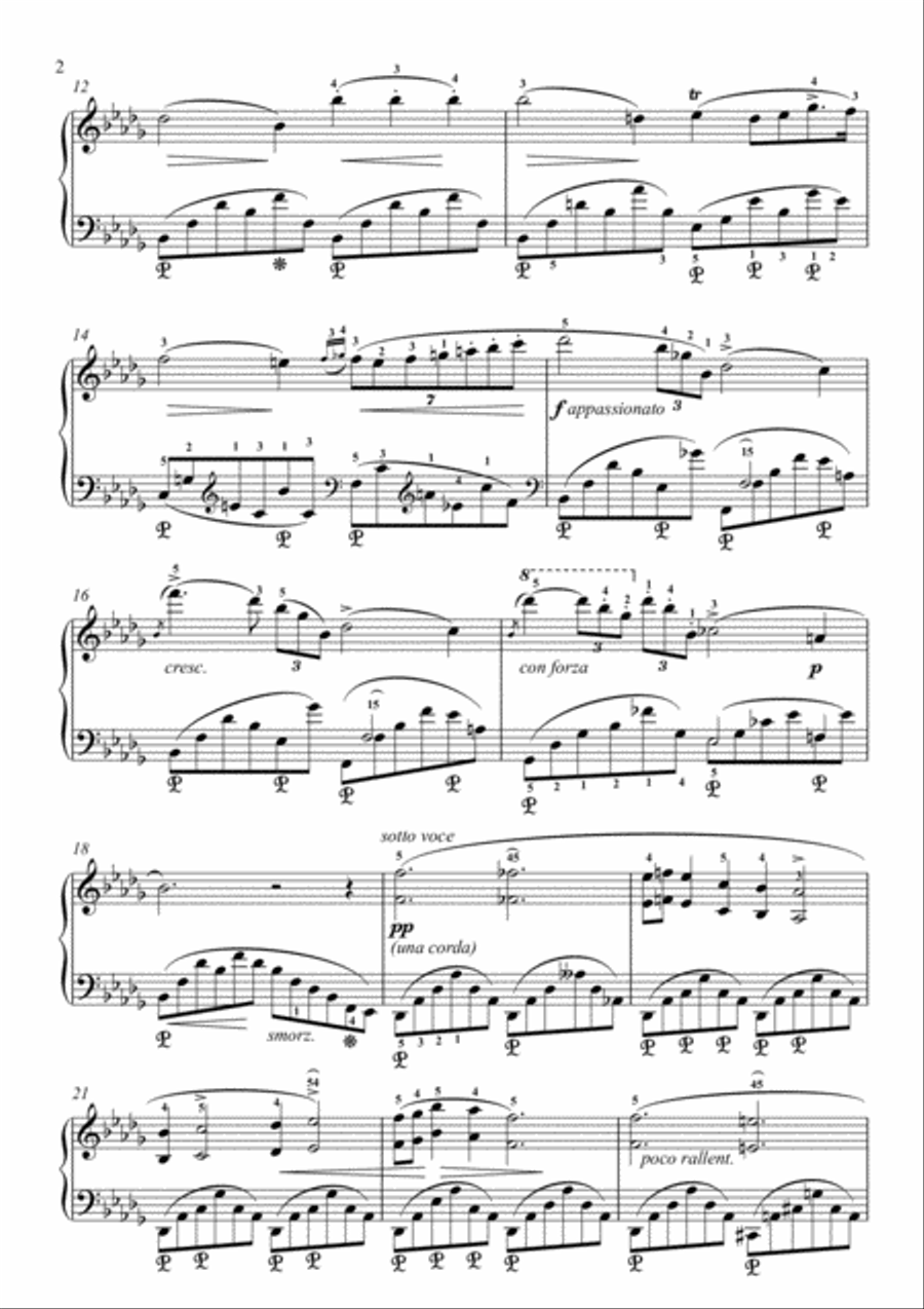 Chopin - Nocturne in B-flat minor, Op. 9, No. 1 Piano Solo scores gallery preview page 3