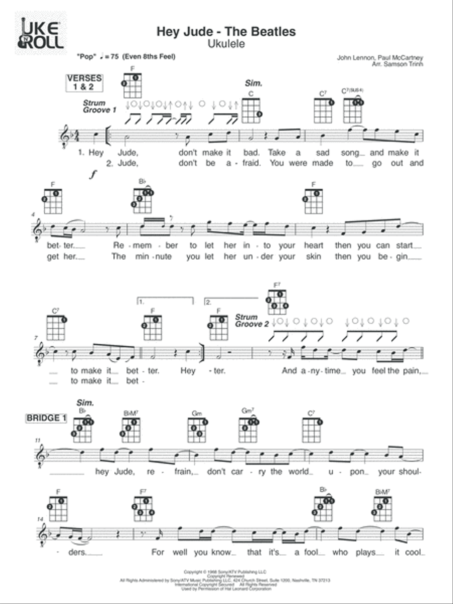 Hey Jude Vocal Duet scores gallery preview page 1