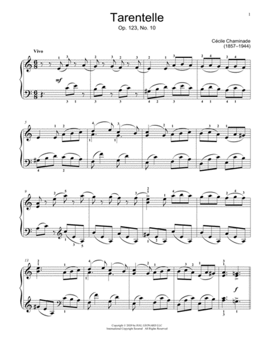Tarentelle, Op. 123, No. 10