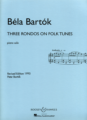 Book cover for Three Rondos on Folk Tunes