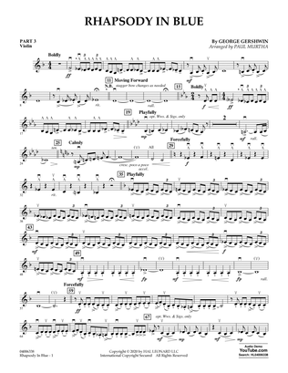 Book cover for Rhapsody in Blue (arr. Paul Murtha) - Pt.3 - Violin