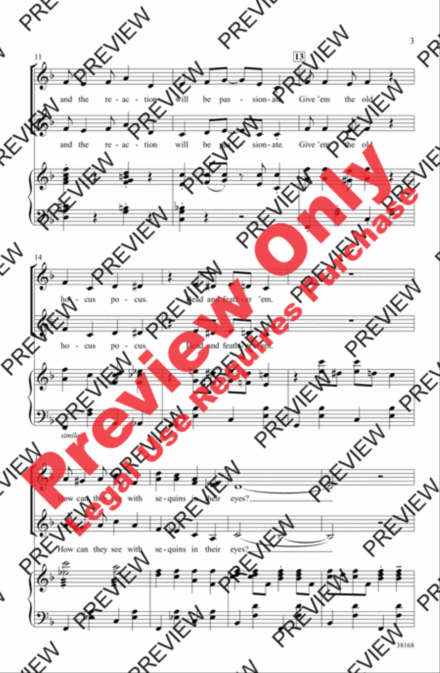 Razzle Dazzle Razzle Dazzle Women's Choir scores gallery preview page 3