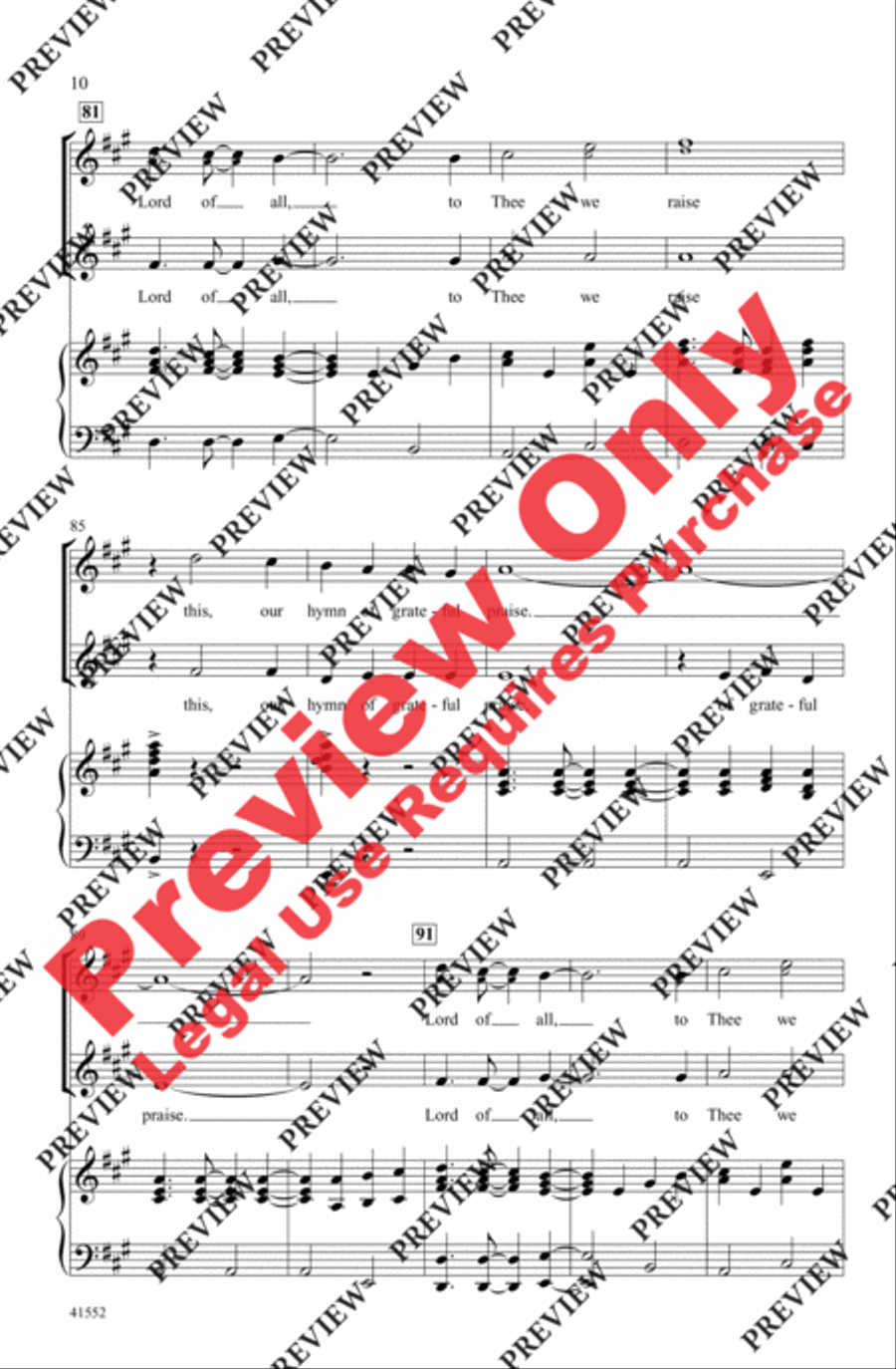 Of Grateful Praise 2-Part scores gallery preview page 9