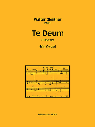 Book cover for Te Deum für Orgel (1998/2013)