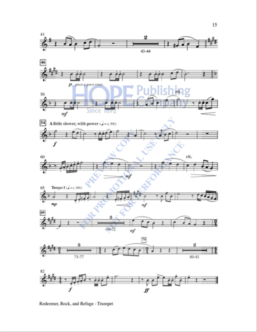 Redeemer, Rock, and Refuge 4-Part scores gallery preview page 16