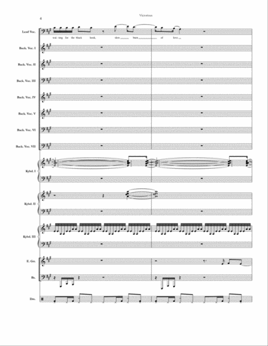 Victorious Small Ensemble scores gallery preview page 4