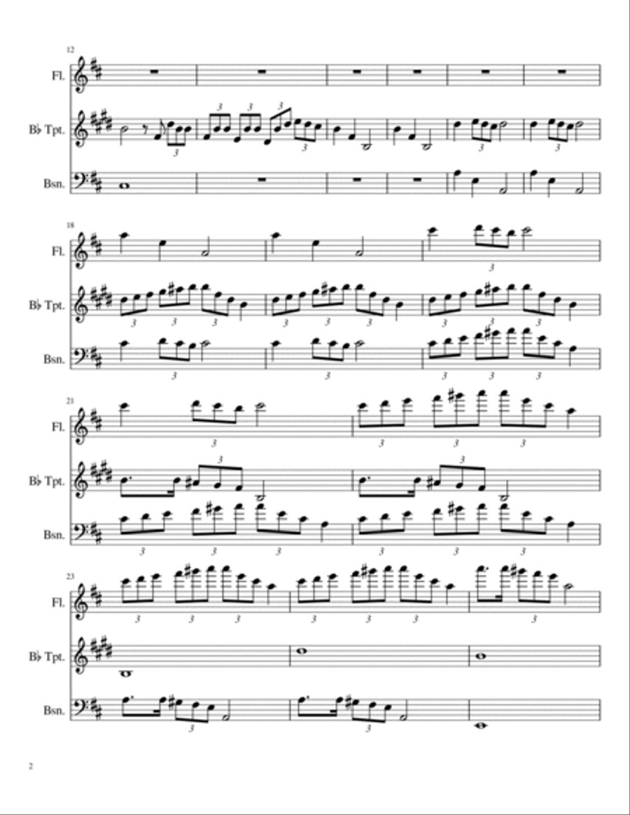 Three Blind Mice Small Ensemble scores gallery preview page 2