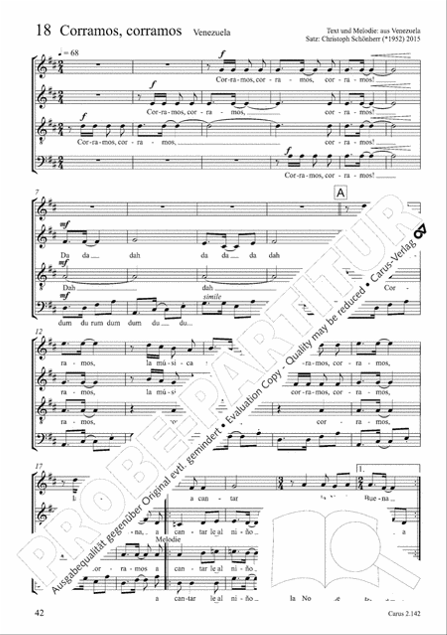 Christmas Carols of the World. Choral collection 4-Part scores gallery preview page 39