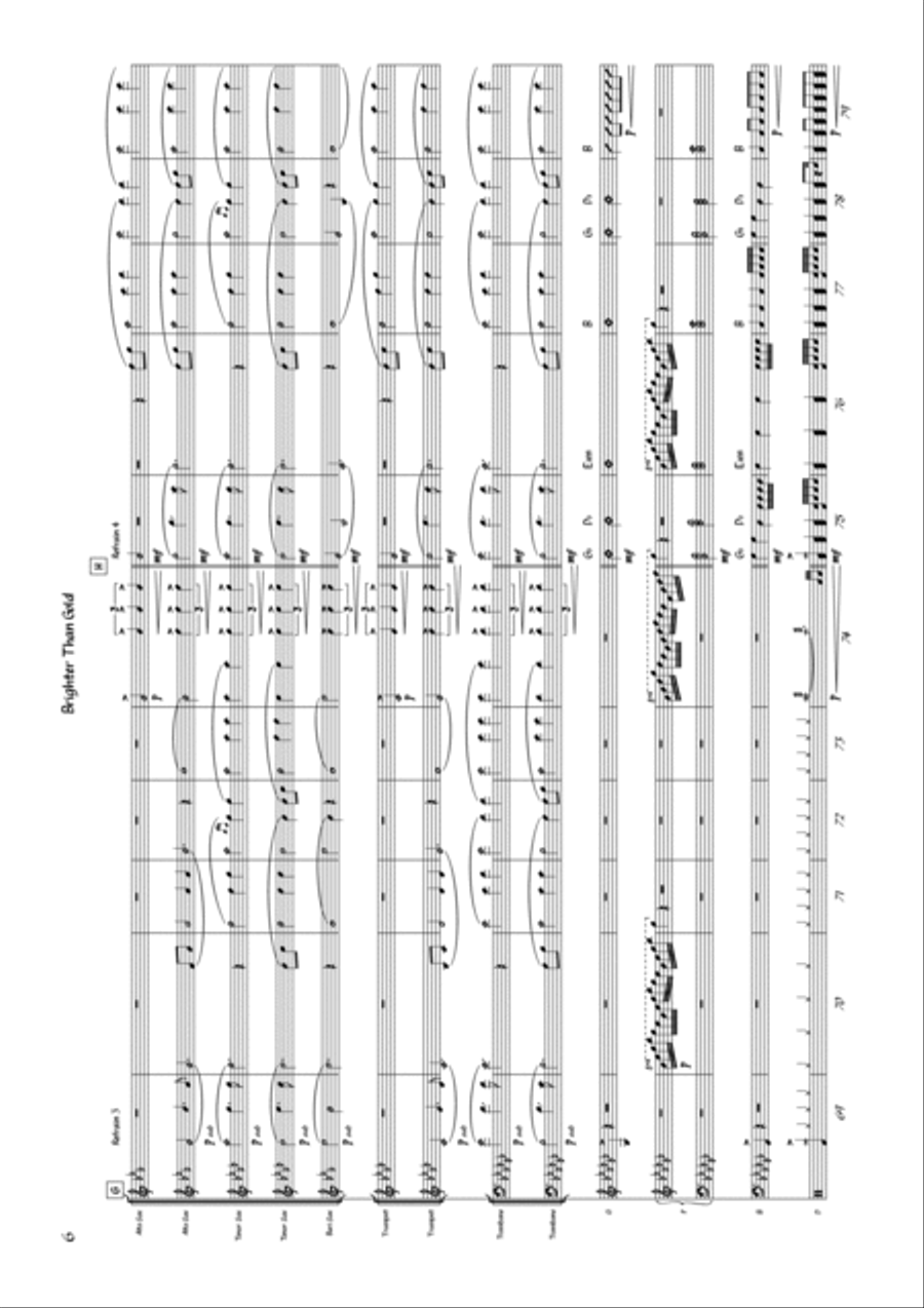 Brighter Than Gold Jazz Ensemble scores gallery preview page 6