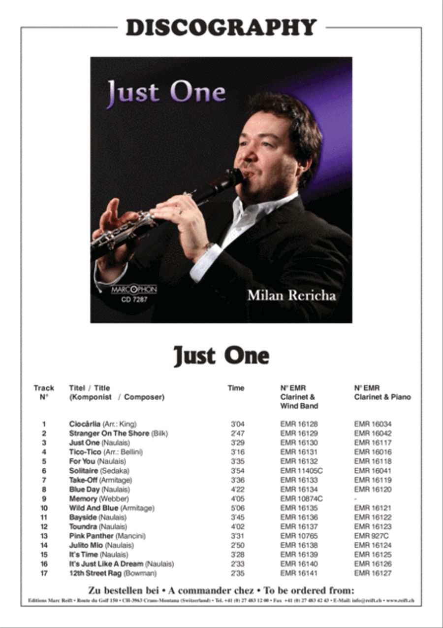 Wild And Blue Clarinet Solo scores gallery preview page 3