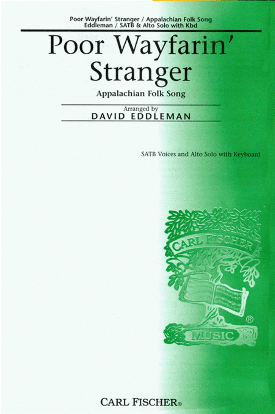 Poor Wayfarin' Stranger 4-Part scores gallery preview page 1