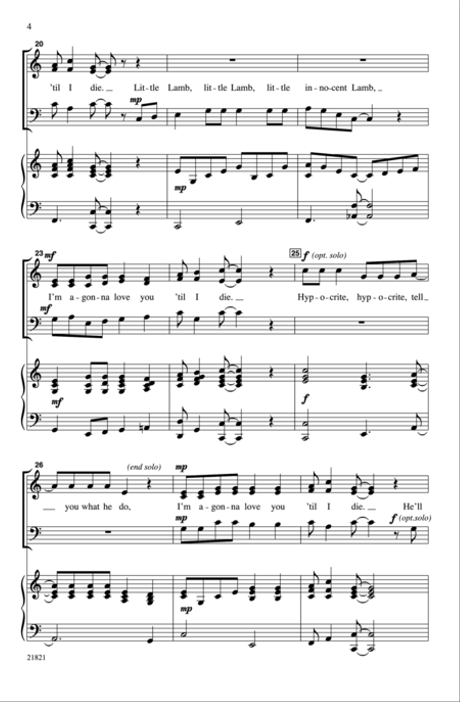 Little Innocent Lamb 3-Part scores gallery preview page 4