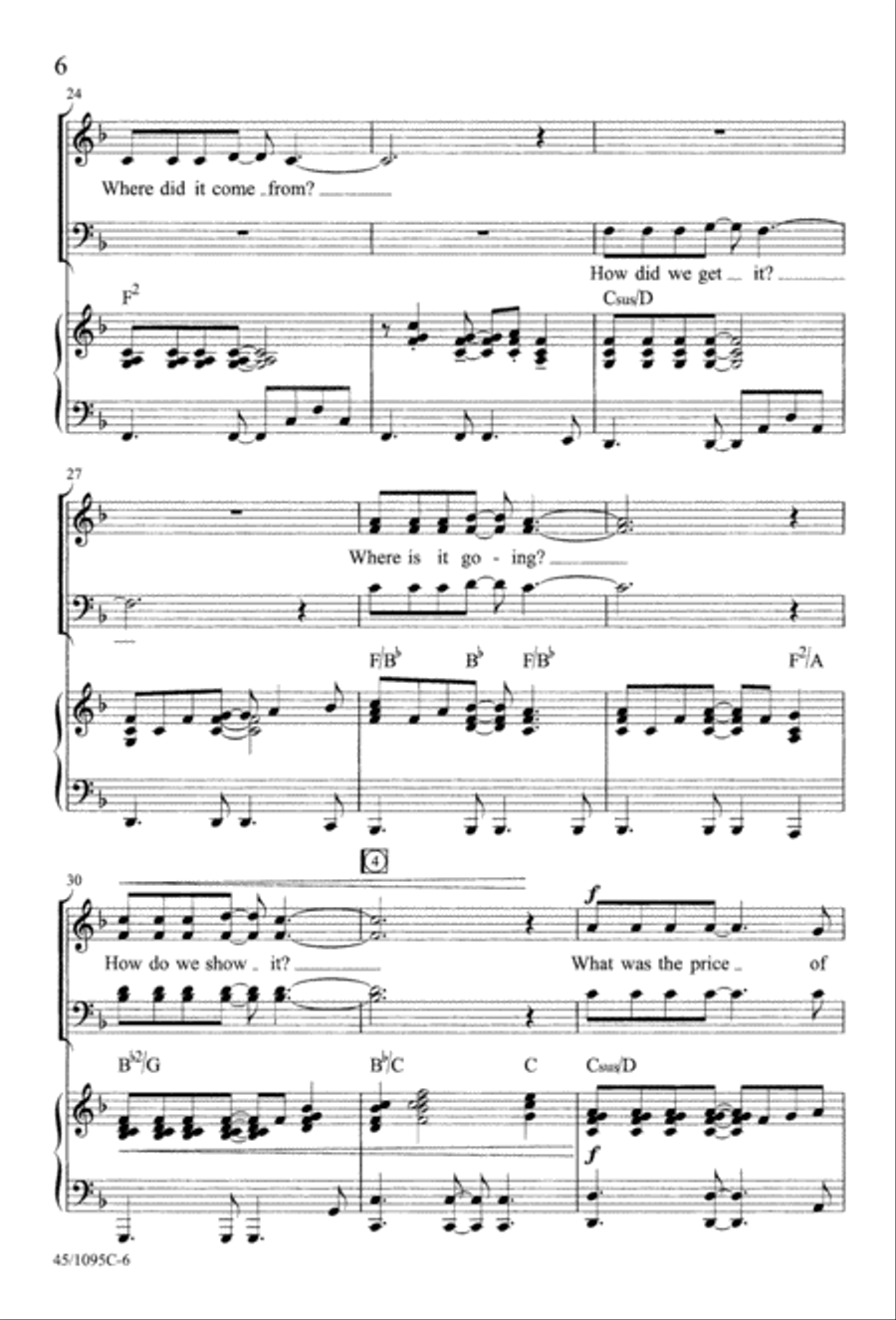 What Price Freedom? 4-Part scores gallery preview page 8