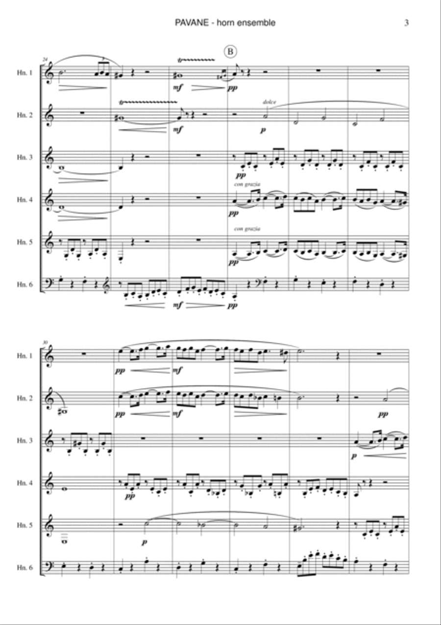 Pavane, op. 50 Pavane, op. 50 Horn scores gallery preview page 3
