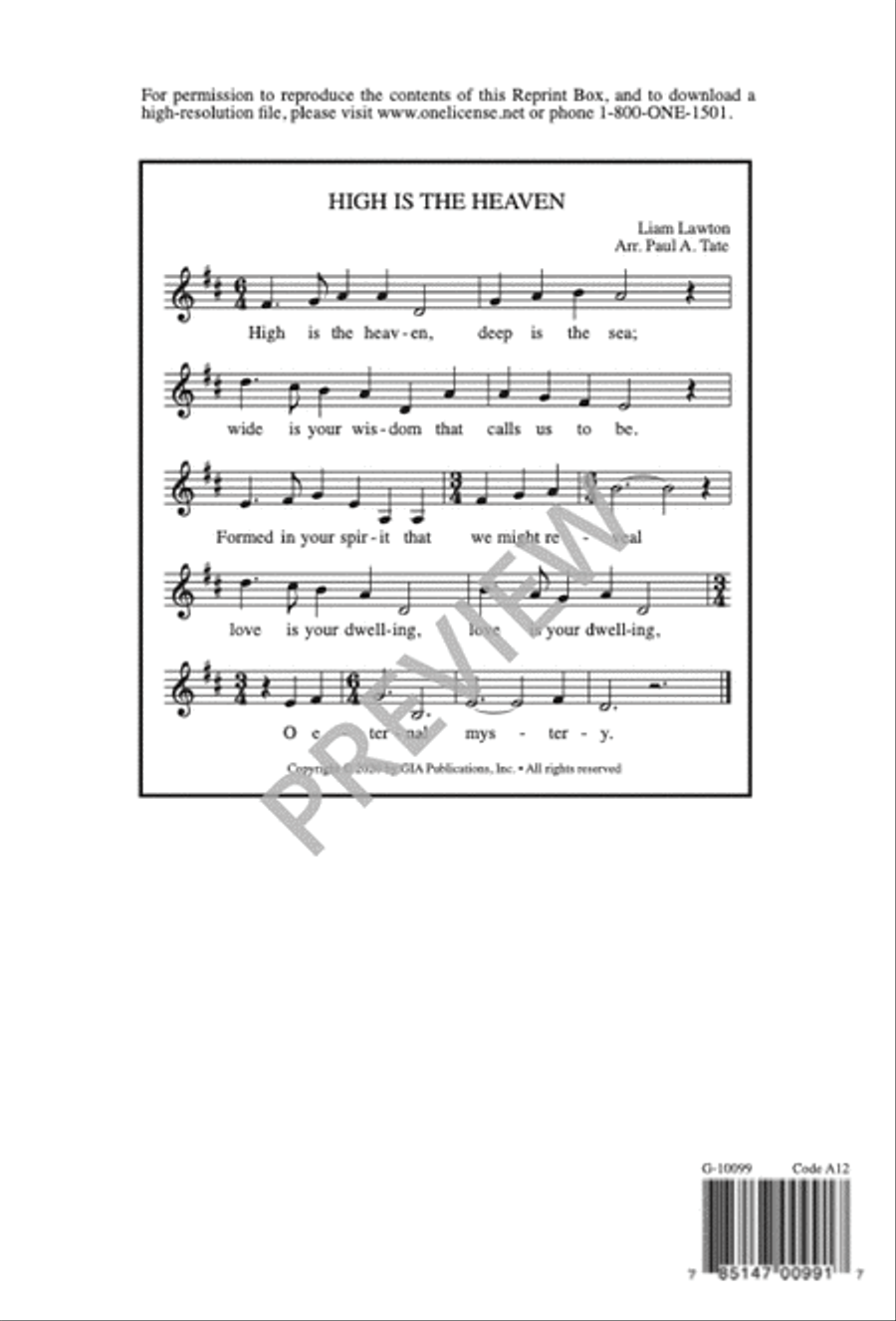 High Is the Heaven High Is the Heaven 4-Part scores gallery preview page 11