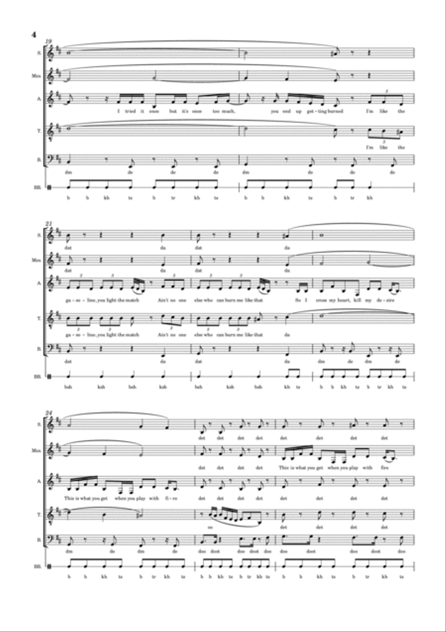 Play With Fire Play With Fire A Cappella scores gallery preview page 4