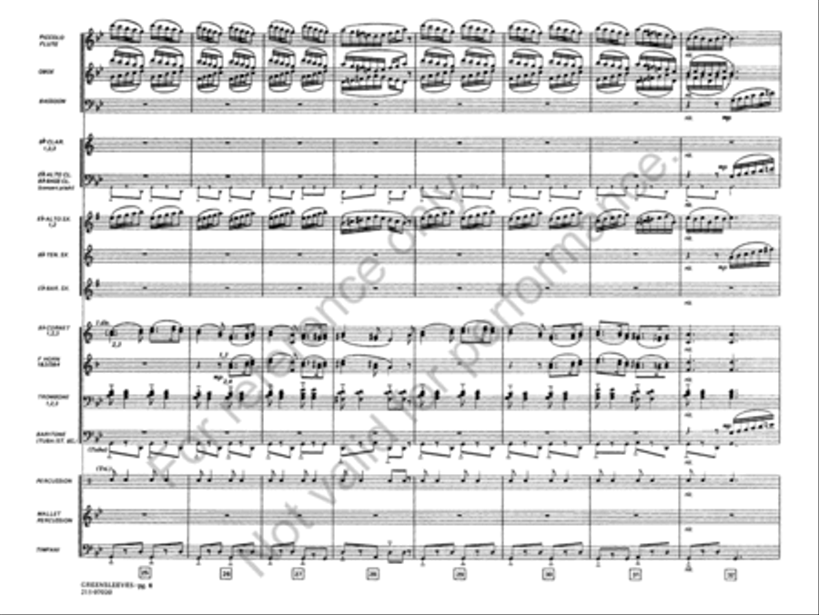 Greensleeves Concert Band scores gallery preview page 7