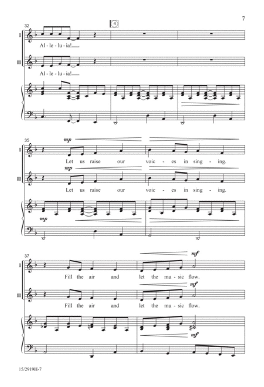 Sing Out a Joyful Song! 2-Part scores gallery preview page 8
