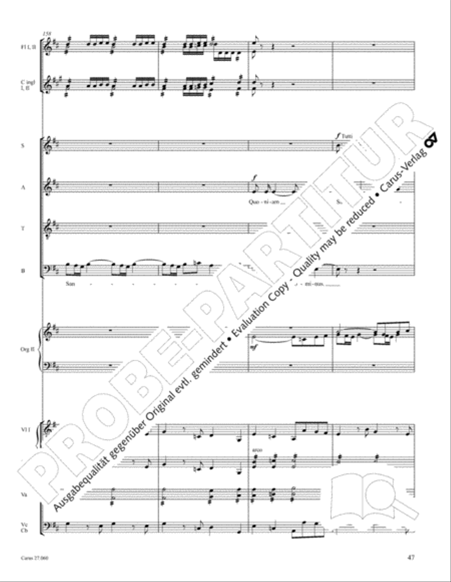 Messe a quatre voix 4-Part scores gallery preview page 58