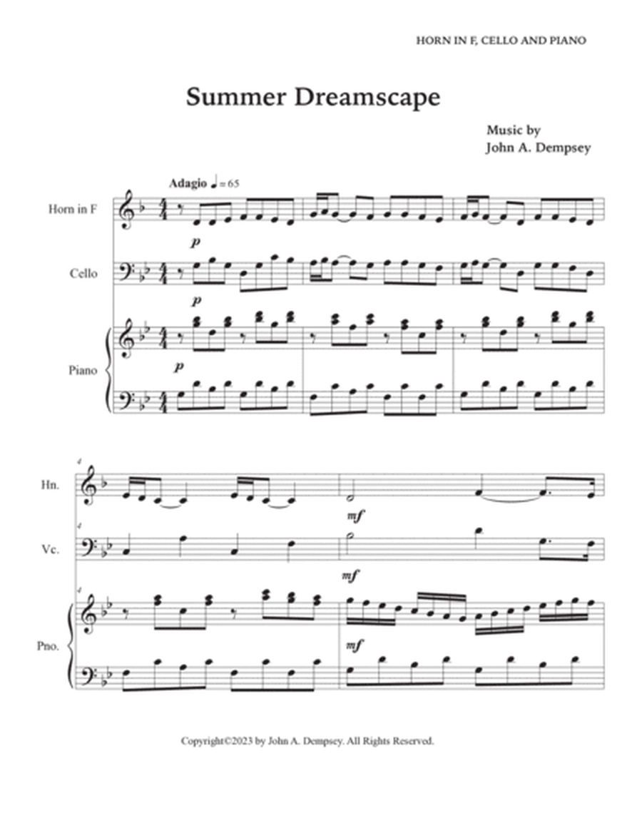 Summer Dreamscape (Trio for Horn in F, Cello and Piano) image number null