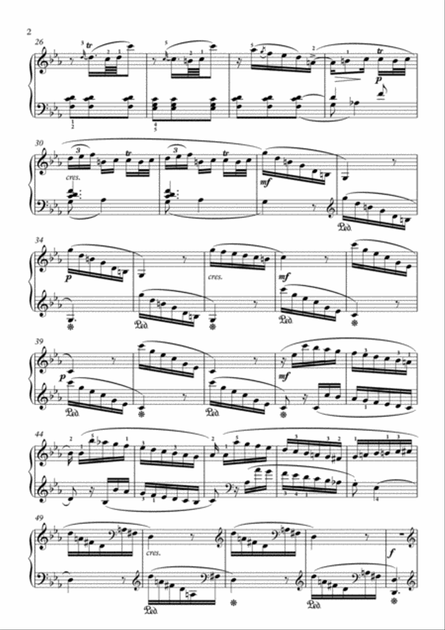 Scarlatti-Sonata in c-minor L.402 K.126(piano) Piano Solo scores gallery preview page 3