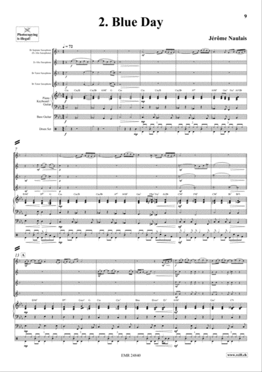 Play With Your Band Volume 2 Saxophone Ensemble scores gallery preview page 5