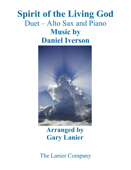 SPIRIT OF THE LIVING GOD (Duet – Alto Sax & Piano with Parts) image number null