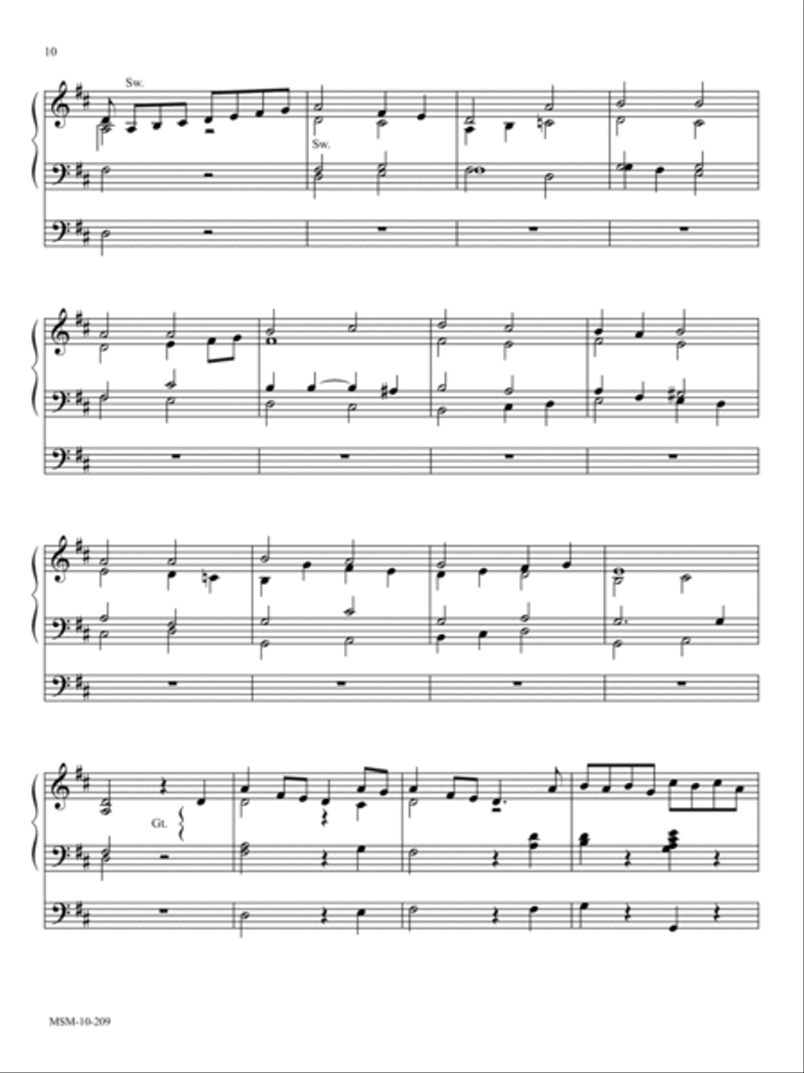 How Brightly Shines the Morning Star/O Morning Star, How Fair and Bright Organ scores gallery preview page 2