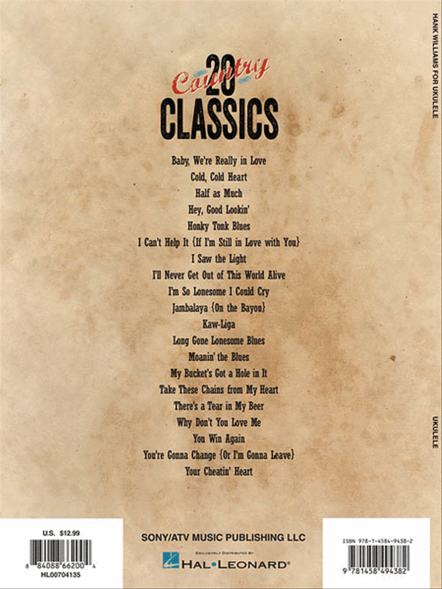 Hank Williams for Ukulele Ukulele scores gallery preview page 2
