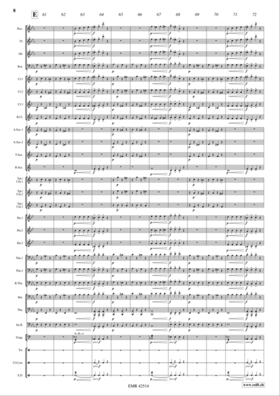 Grande Vitesse Concert Band scores gallery preview page 8