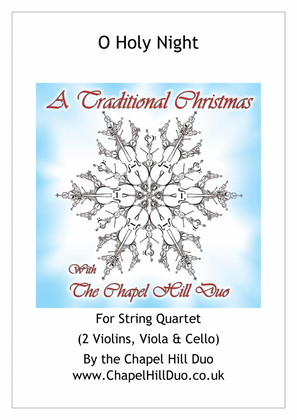 Book cover for O Holy Night for String Quartet - Full Length arrangement by the Chapel Hill Duo