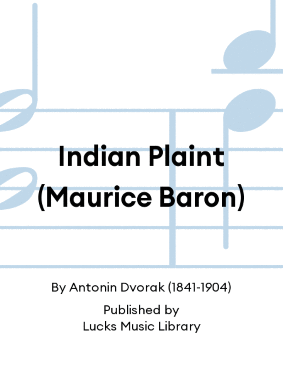 Indian Plaint (Maurice Baron) Set of Parts scores gallery preview page 1