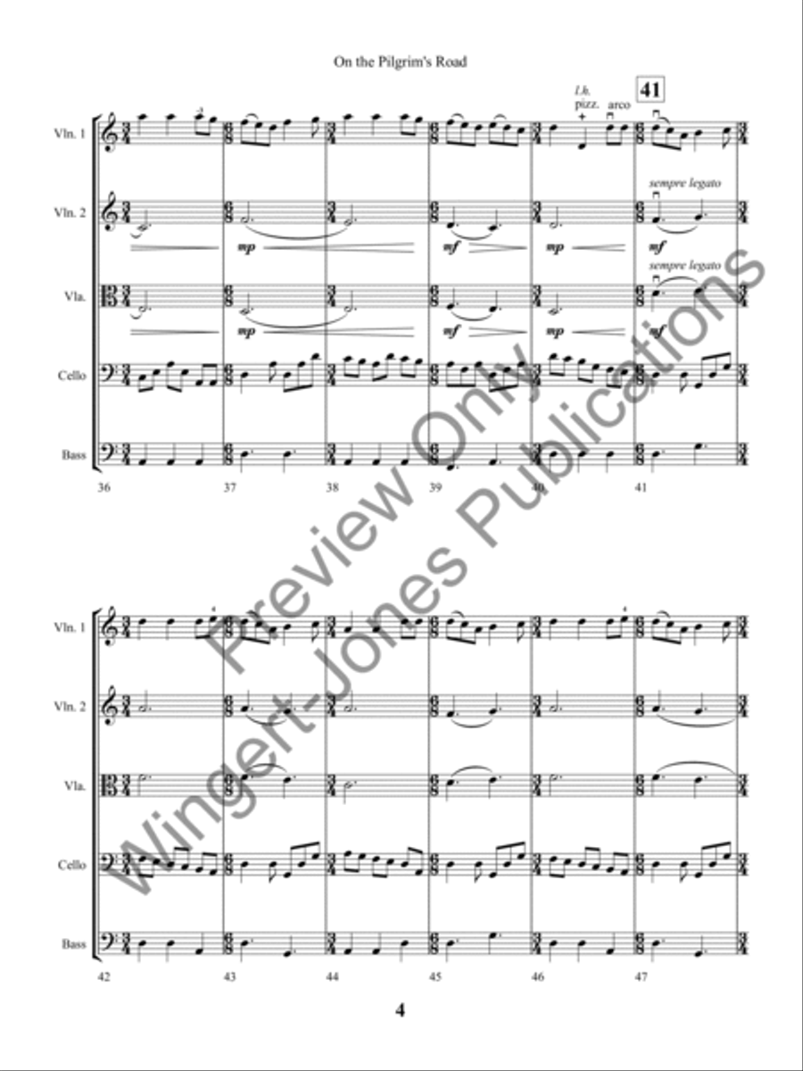 On the Pilgrim's Road String Orchestra scores gallery preview page 7