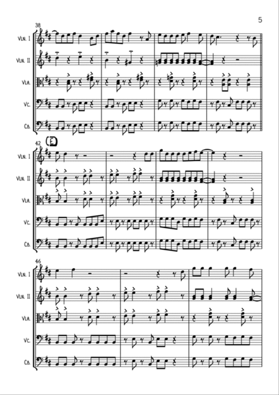 Jamming Jamming String Quartet scores gallery preview page 5