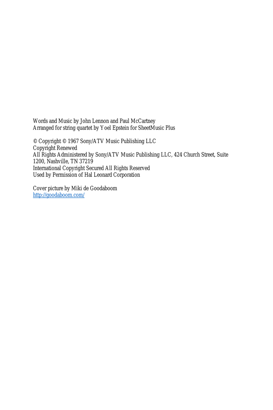 When I'm Sixty-Four String Quartet scores gallery preview page 2