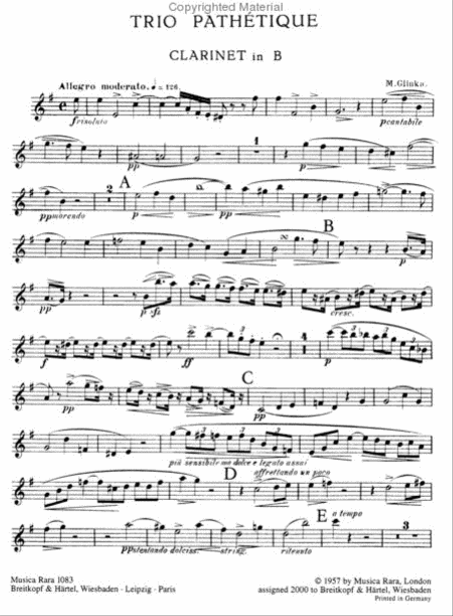 Trio Pathétique Piano Trio scores gallery preview page 2