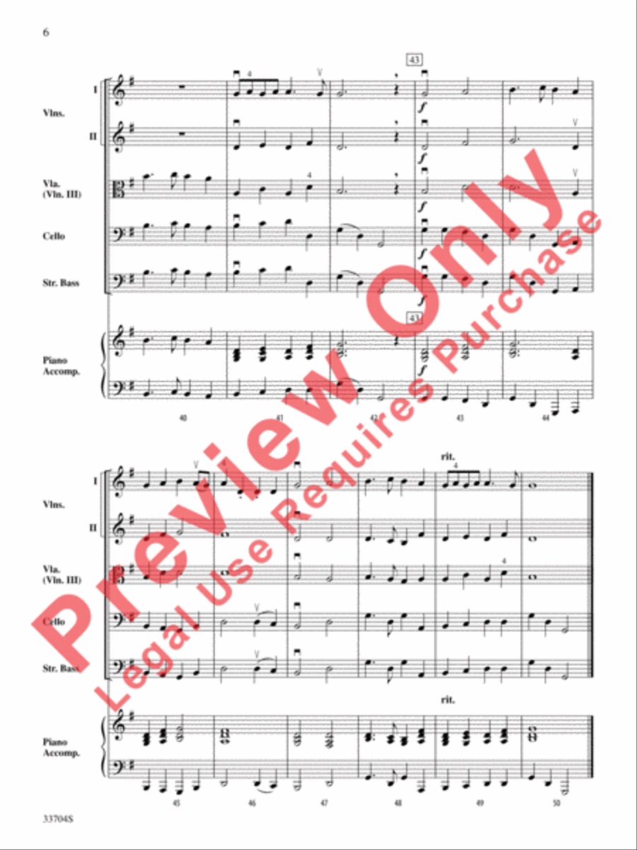 The Prince of Denmark's March String Orchestra scores gallery preview page 7