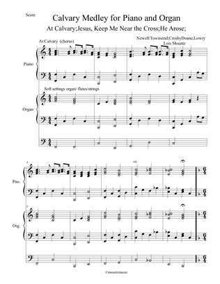 Calvary Medley for Piano and Organ/Keyboard