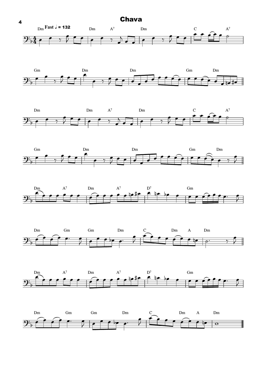 25 Klezmer Tunes for Cello Cello Solo scores gallery preview page 4