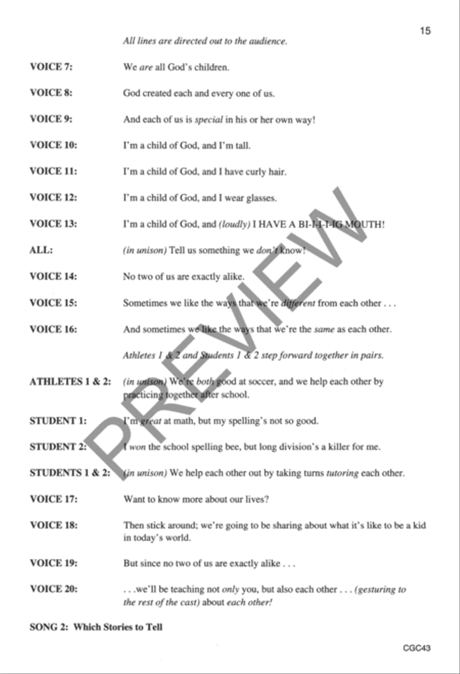 All God's Children Preview Kit (Score & CD) Choir scores gallery preview page 8