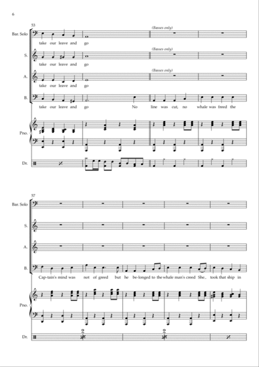 Wellerman 3-Part scores gallery preview page 6