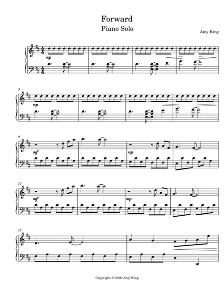 Forward - Early-Intermediate Piano Solo