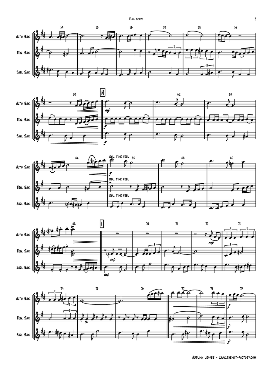 Besame Mucho (Kiss Me Much) Woodwind Trio scores gallery preview page 3