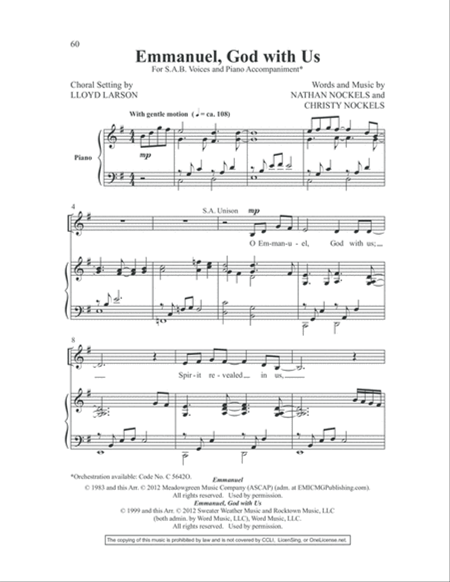 Easy Settings 2 3-Part scores gallery preview page 62