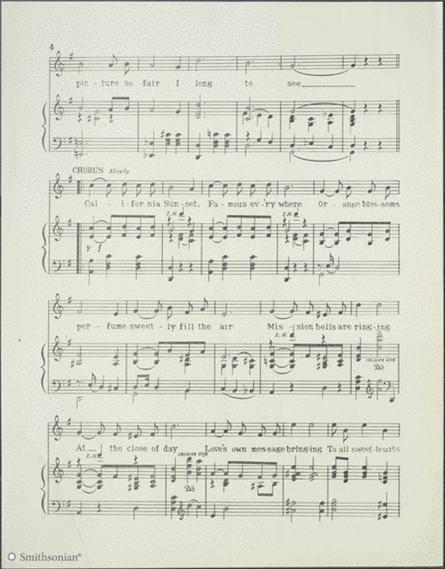 California Sunset Piano, Vocal scores gallery preview page 4