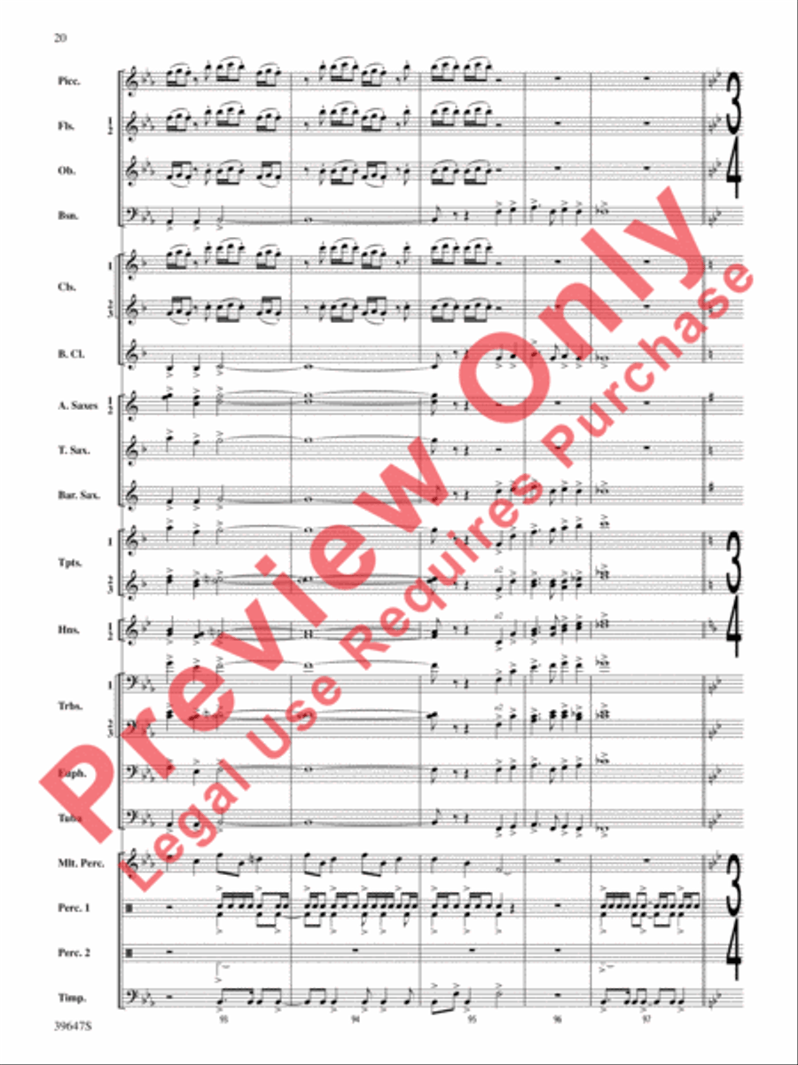 Oak Island Odyssey Oak Island Odyssey Concert Band scores gallery preview page 21