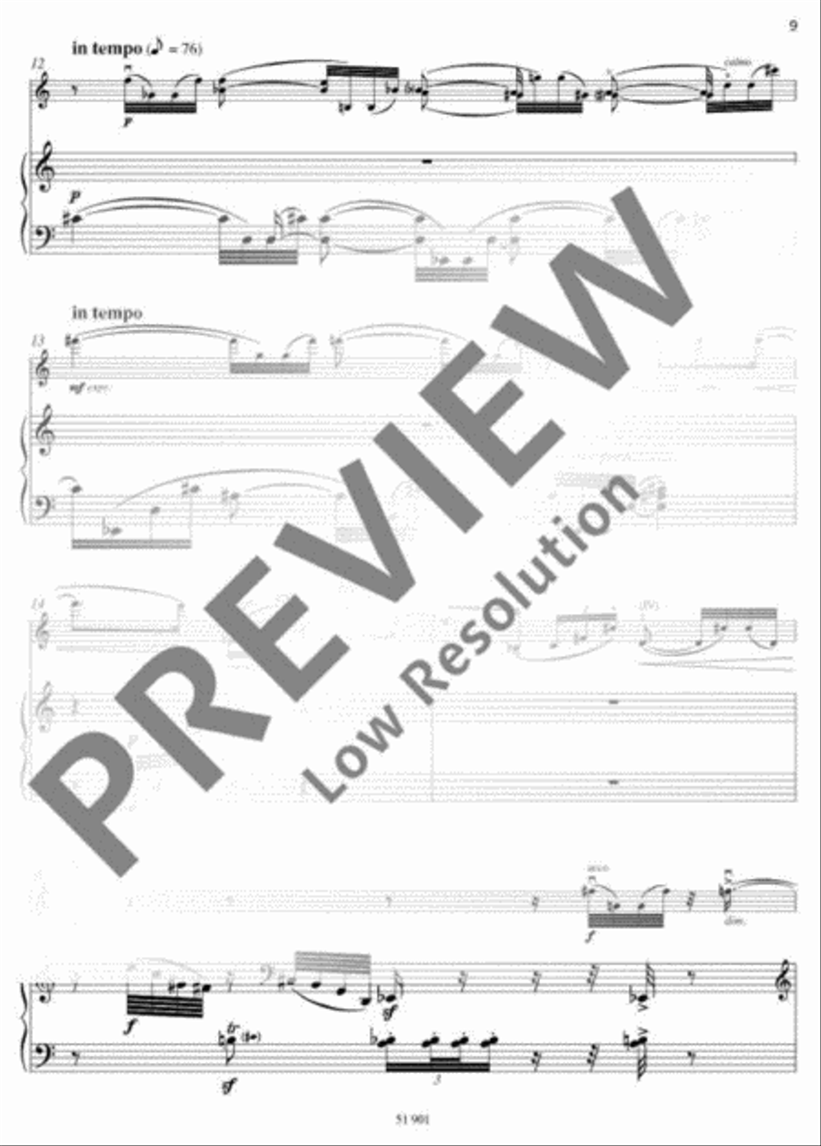 Three Violin Pieces with Piano Violin Solo scores gallery preview page 10
