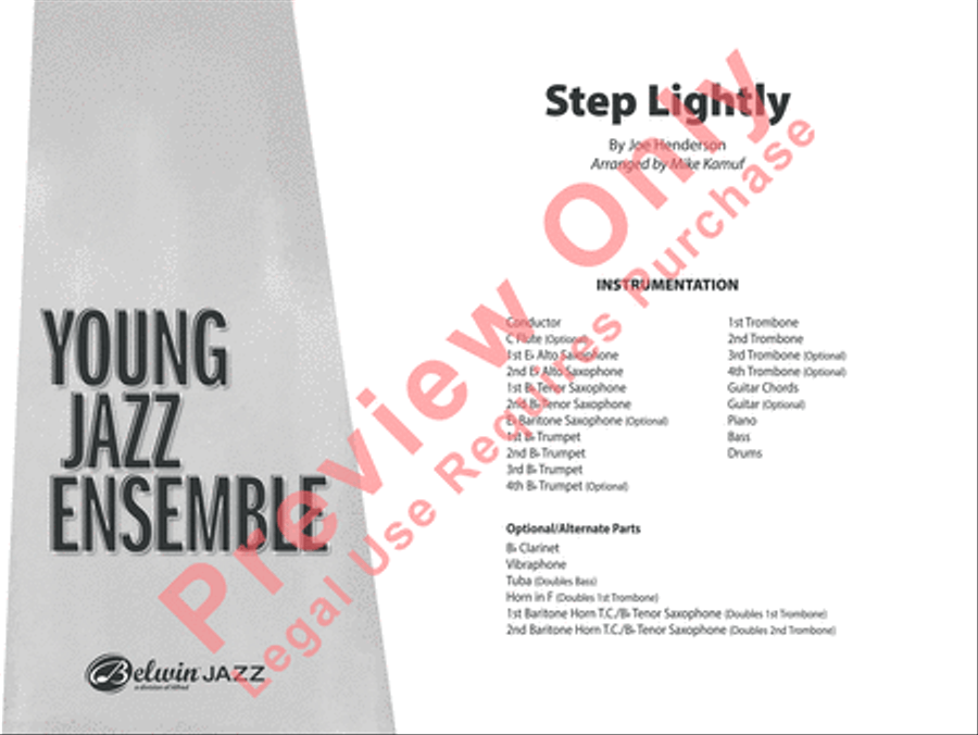 Step Lightly Jazz Ensemble scores gallery preview page 2